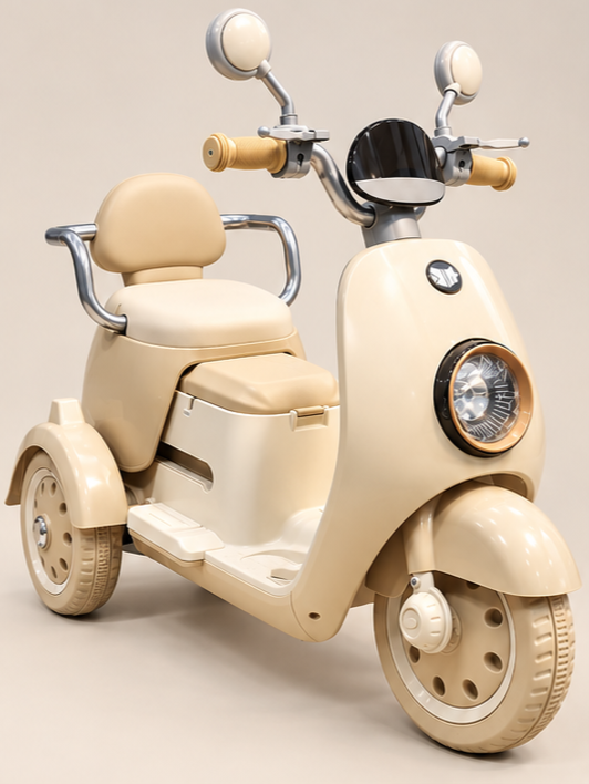 Dual-Motor Electric Ride-On Scooter (2-Seater)