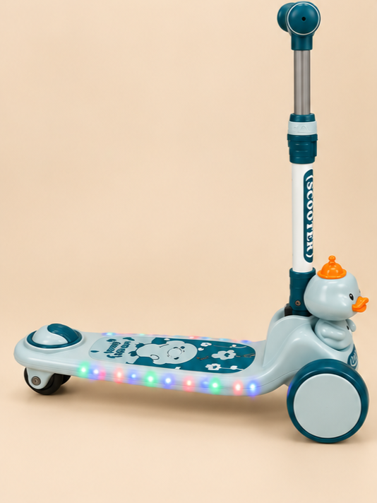 Duck 3-Wheel Kids Kick Scooter with LED Lights