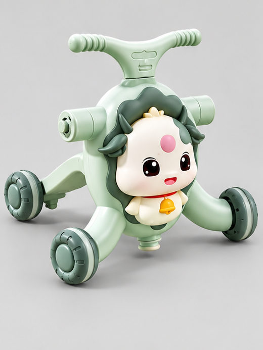4-in-1 Multifunctional Baby Walker, Scooter, Rocker & Ride-On