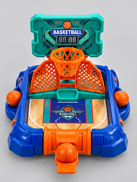 2-in-1 Tabletop Basketball Arcade Board Game Set