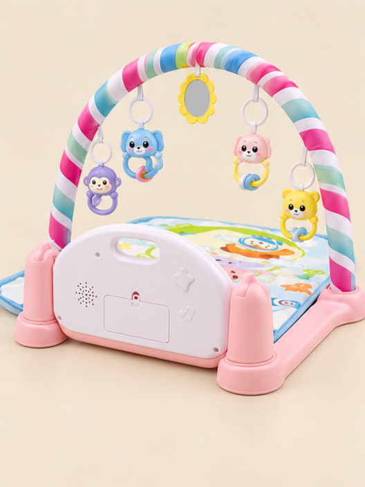 5-in-1 Baby Piano Gym Play Mat with 80+ Audio Contents