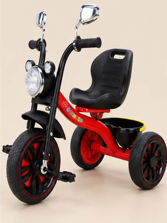 Road Cruiser Kids Chopper Tricycle with Headlight & Side Mirrors