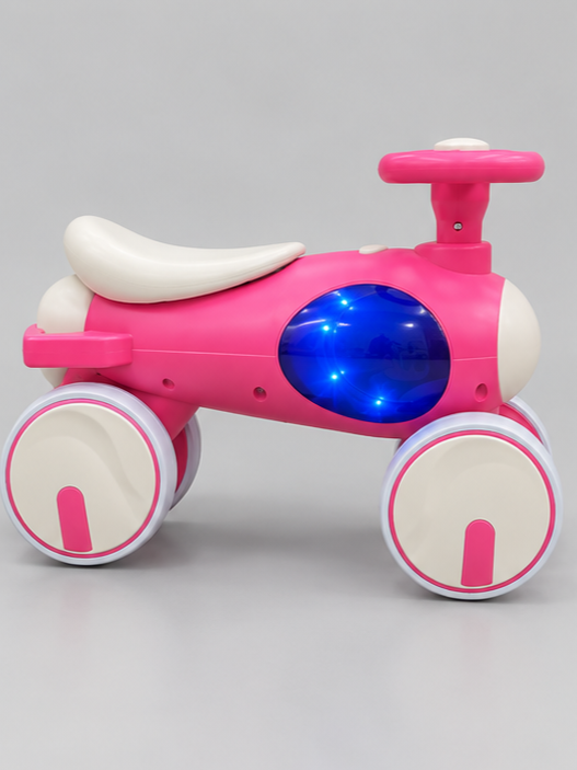 Fiber Light & Music Toddler Aeroplane Balance Ride-On