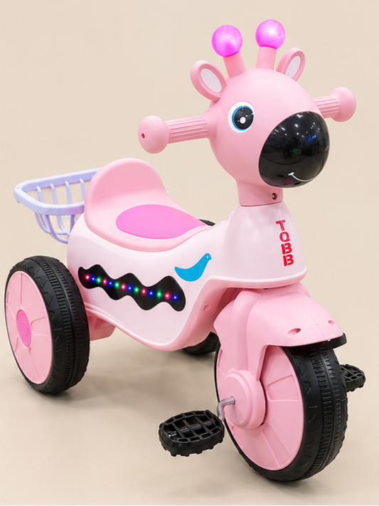 Giraffe Kids Fiber Tricycle with Lights & Music