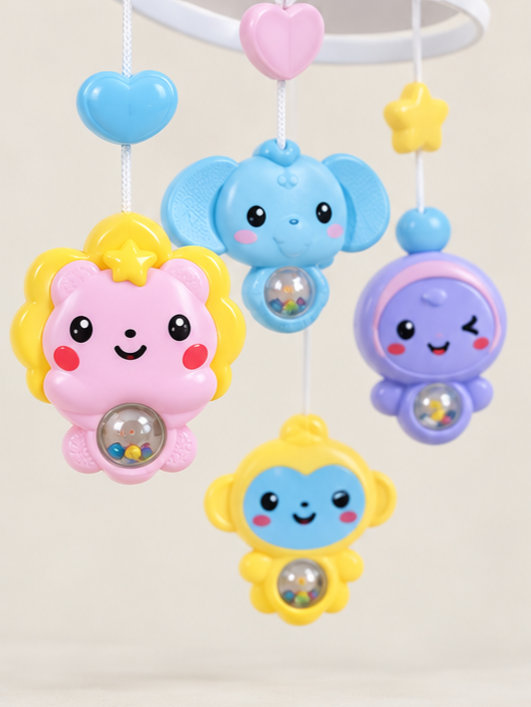 Kids Melody Bluetooth Projection & Night Light Bed Bell Crib Mobile