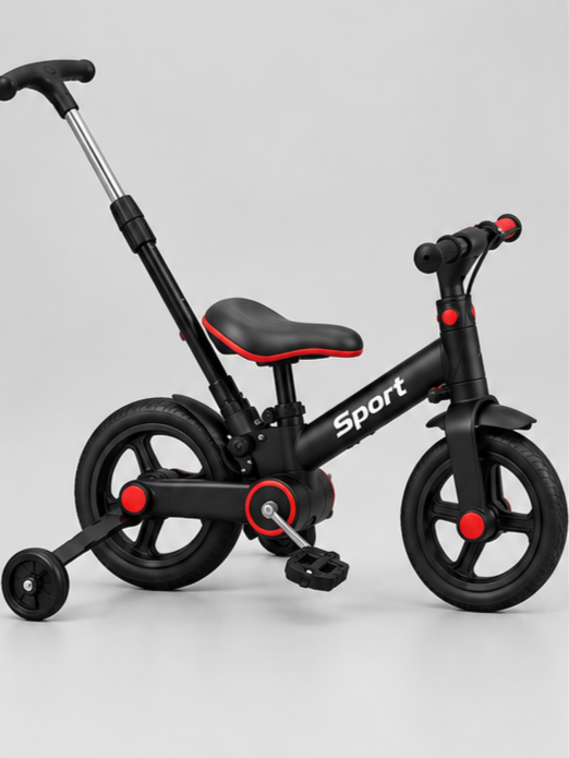 4-in-1 Imported Multifunctional Kids Push Tricycle & Balance Bike