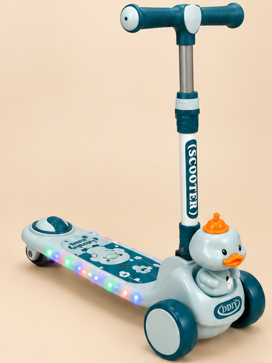 Duck 3-Wheel Kids Kick Scooter with LED Lights