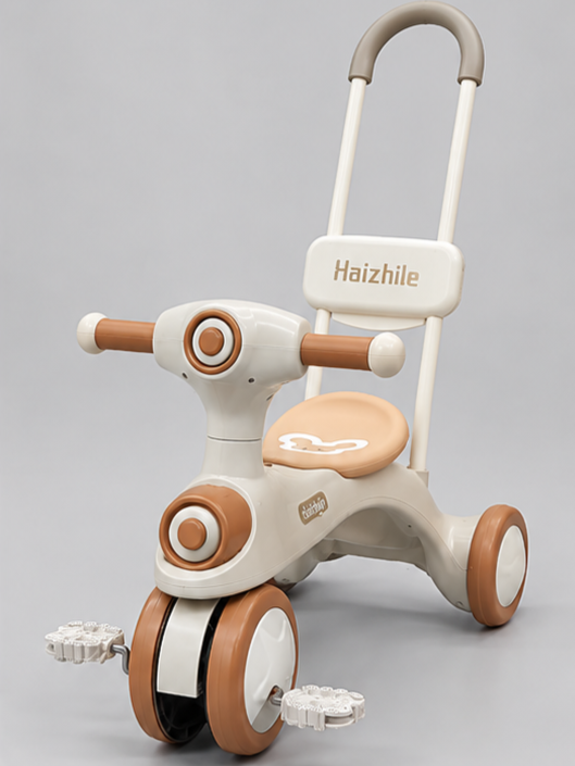 Haizhile Toddler Push Tricycle with Lights & Music