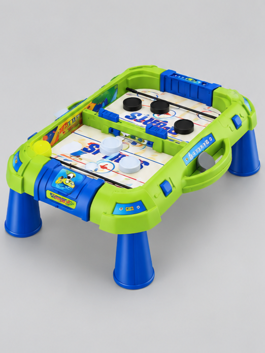 2-in-1 Fast-Paced Tabletop Sling Puck & Sports Board Game