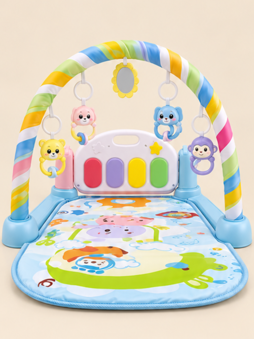 5-in-1 Baby Piano Gym Play Mat with 80+ Audio Contents