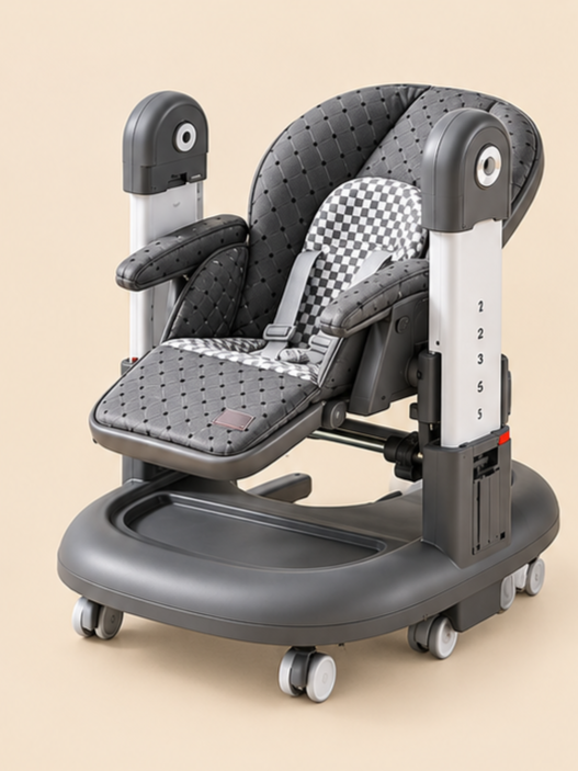 Kidilo Multi-Functional 3-in-1 Baby High Chair, Walker & Rocker- 015