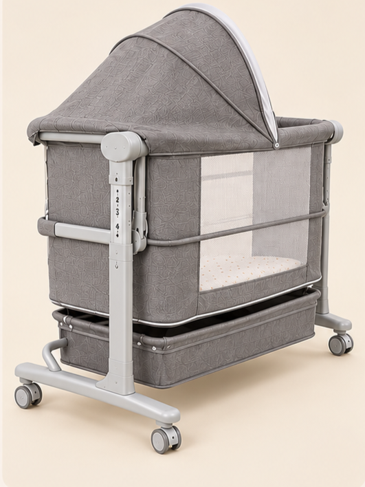 Cool Baby 5-in-1 Multifunctional Bedside Bassinet & Electric Rocker