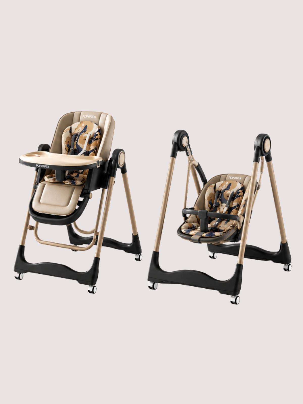 PopyPapa Multi-Functional Baby High Chair & Swing