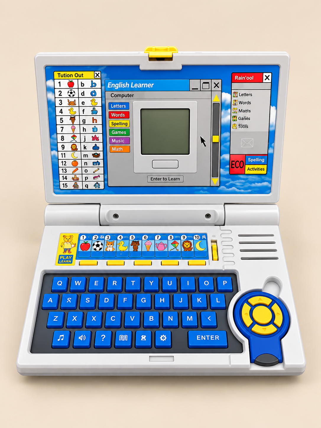 Interactive Educational English Learner Laptop Toy