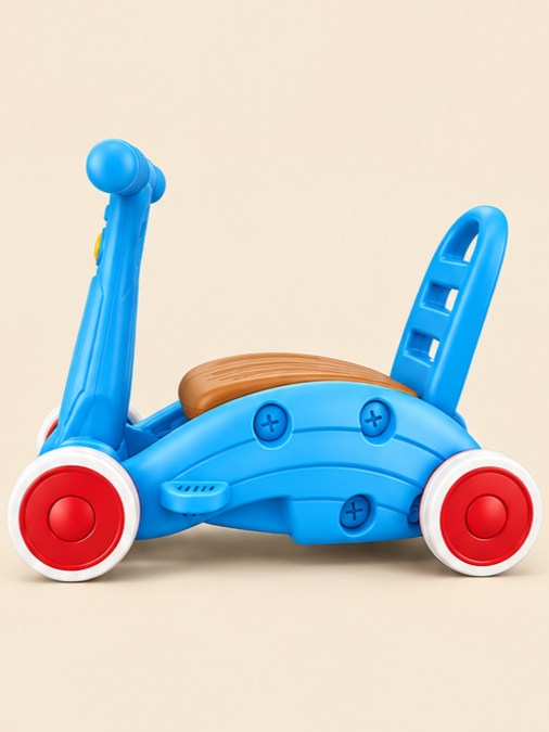 3-in-1 Children Tackle Rocking Car & Walker Ride-On