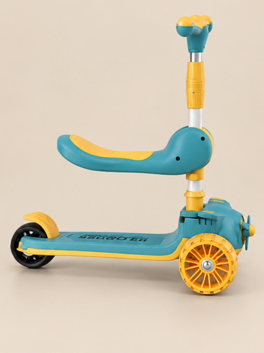 2-in-1 Kids Scooty & Ride-On Walker