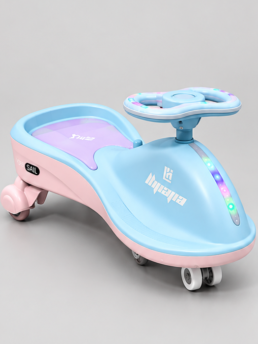 Fiber Light & Music Kids Swing Car Magic Car