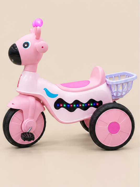 Giraffe Kids Fiber Tricycle with Lights & Music