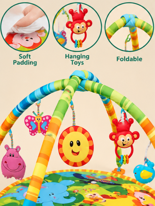 Baby Play Mat with Hanging Toys