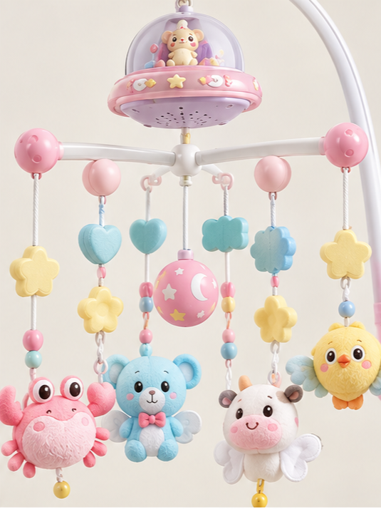 Musical Newborn Baby Crib Bell Mobile 3M+