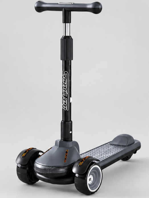 Heavy-Duty Matte Finish 3-Wheel Kick Scooty